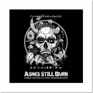 Ashes Still Burn-Cizin Vampire Demon Skull Posters and Art